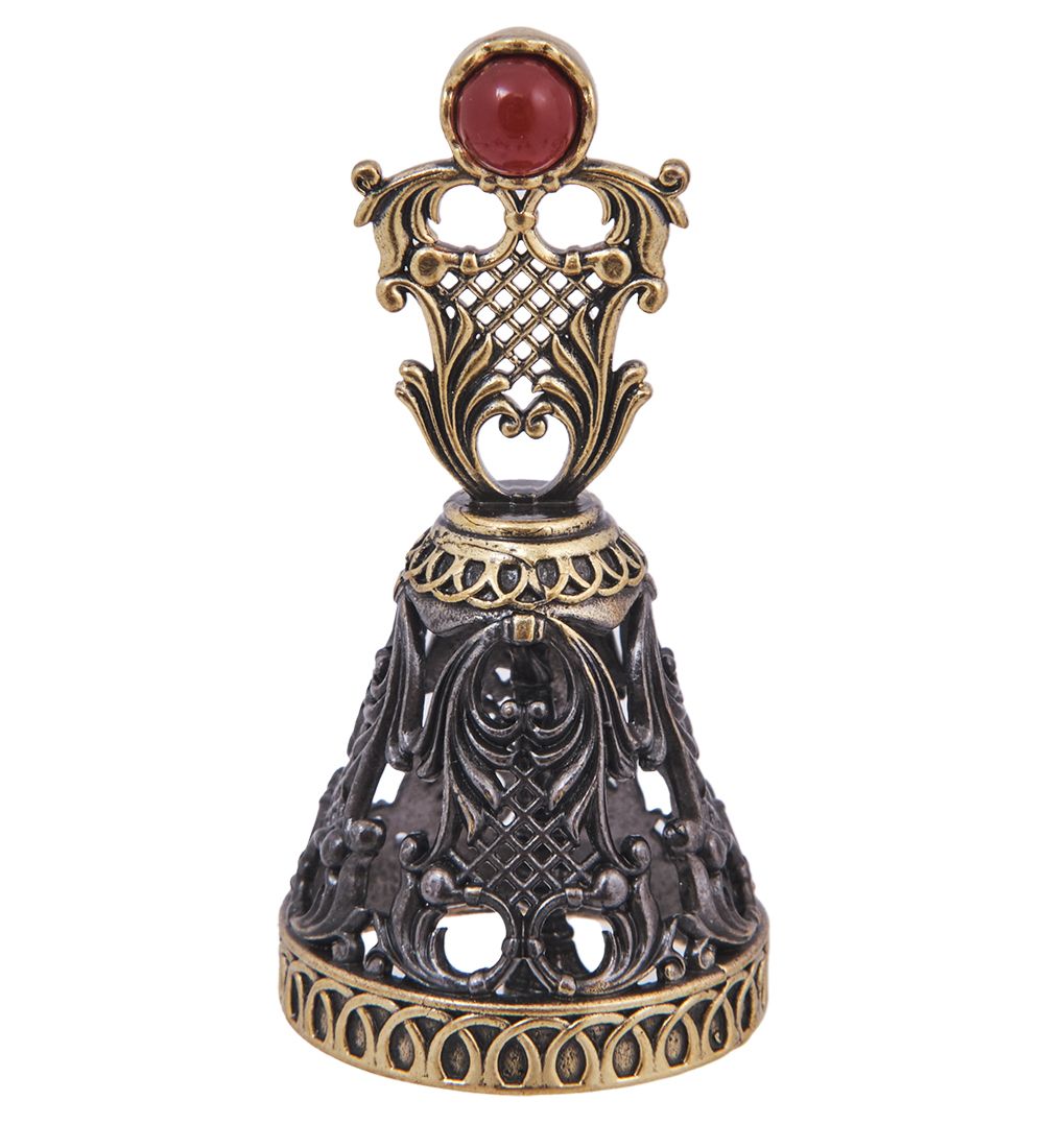 AM-4241 Колокольчик «Сад» (латунь, янтарь)