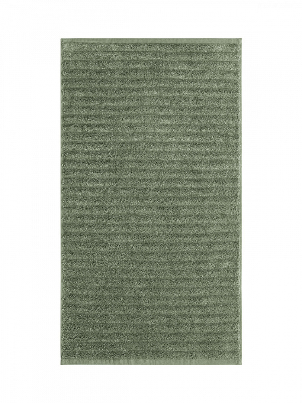 Полотенце махровое DeNASTIA Узкая Волна 500gsm 50x90 100% хлопок, зеленый
