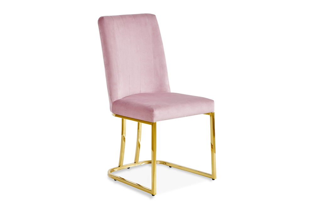 Стул обеденный Ist Casa Пресли, 45х44х92, пыльная роза, золотой