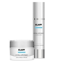 Набор косметики (крем и сыворотка) Klapp Hyaluronic Face Care Set