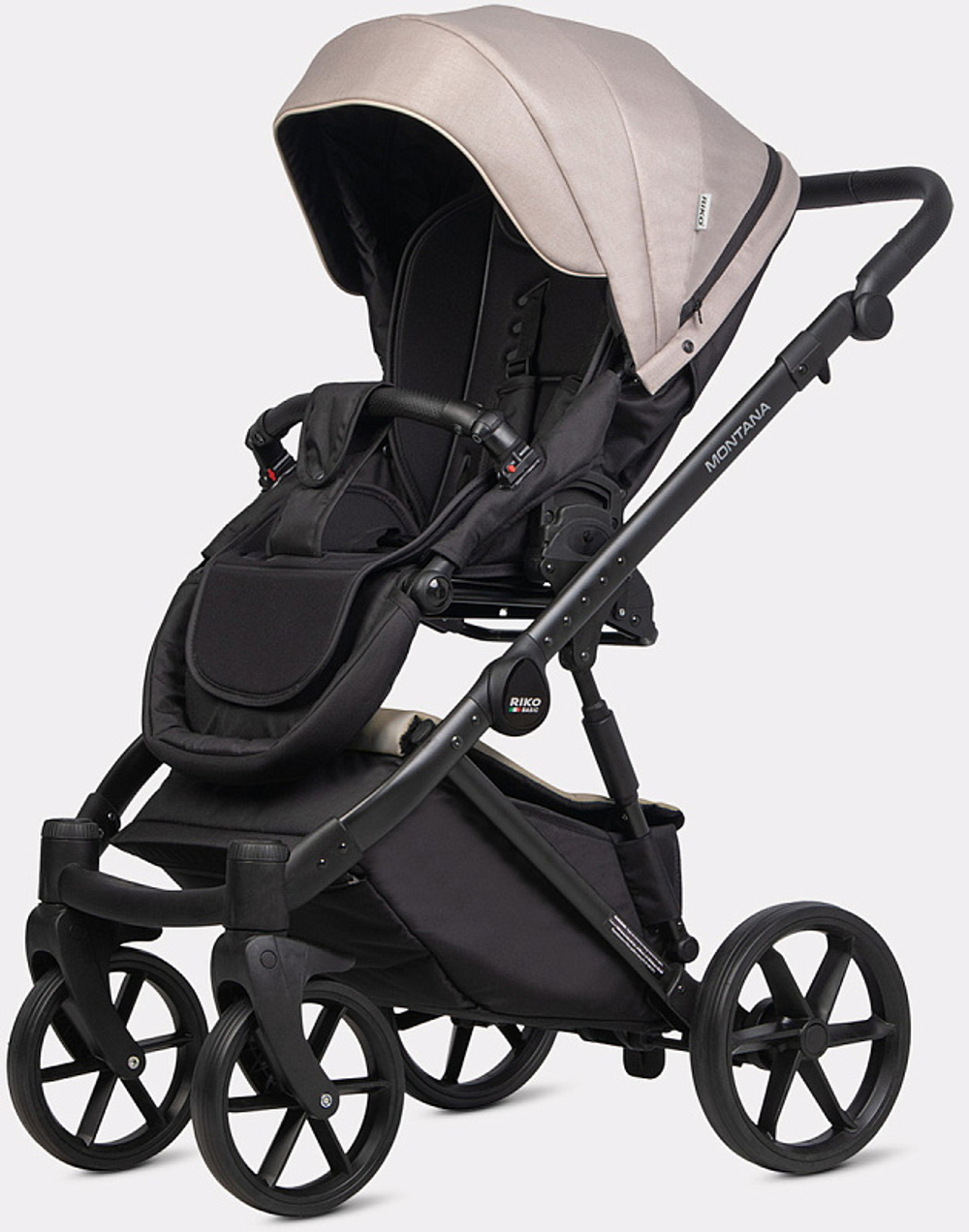 Детская коляска Riko Basic Montana Plus 3 в 1 42 Beige (бежевый)