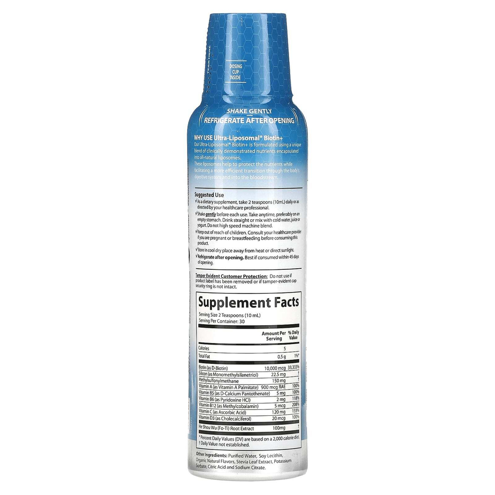 Aurora Nutrascience, Ultra-Liposomal Biotin+, 300 мл (10 жидк. унций)