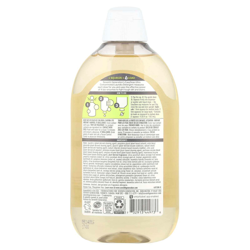 Seventh Generation, Easydose Ultra Power +, средство для стирки, очищающее средство, 683 мл (23,1 жидк. Унции)