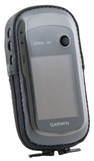 Garmin eTrex 10, 20, 22, 30, 32 чехол натуральная кожа, зажим (02-104)