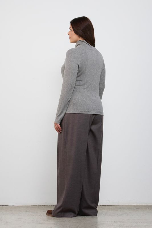 Водолазка с шерстью мериноса, светло-серый