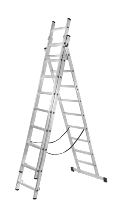 Лестница алюминиевая трехсекционная ВИХРЬ ЛА 3х10