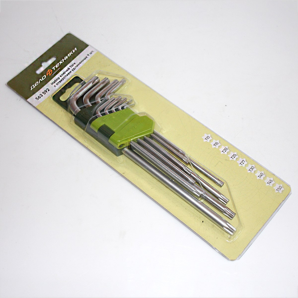 Набор ключей с отверстием Torx (9 шт.) 563592 ДЕЛО ТЕХНИКИ