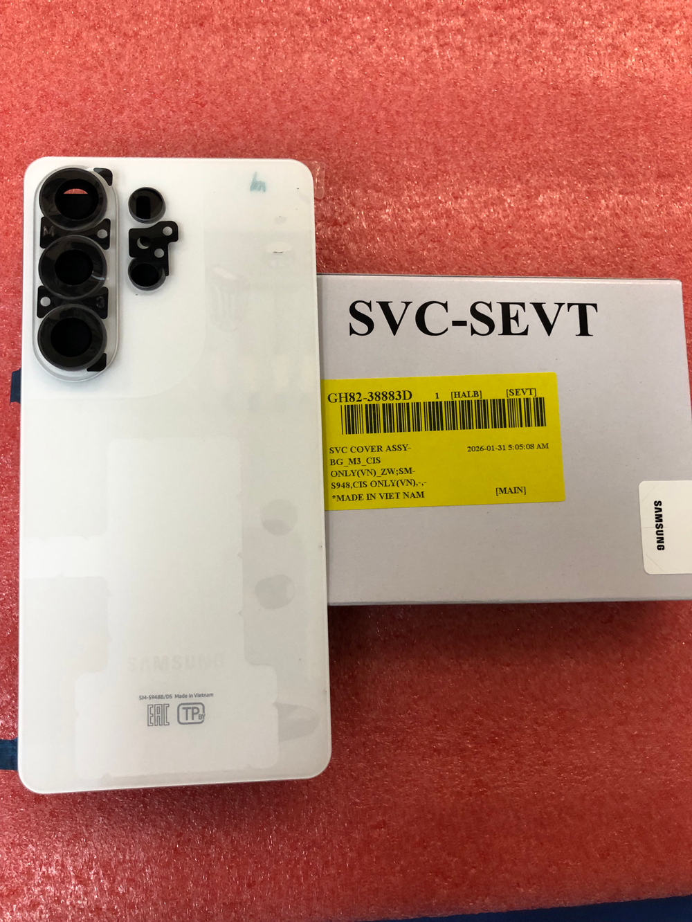 Задняя крышка для Samsung S948 Galaxy S26 Ultra, Оригинал Сервисная