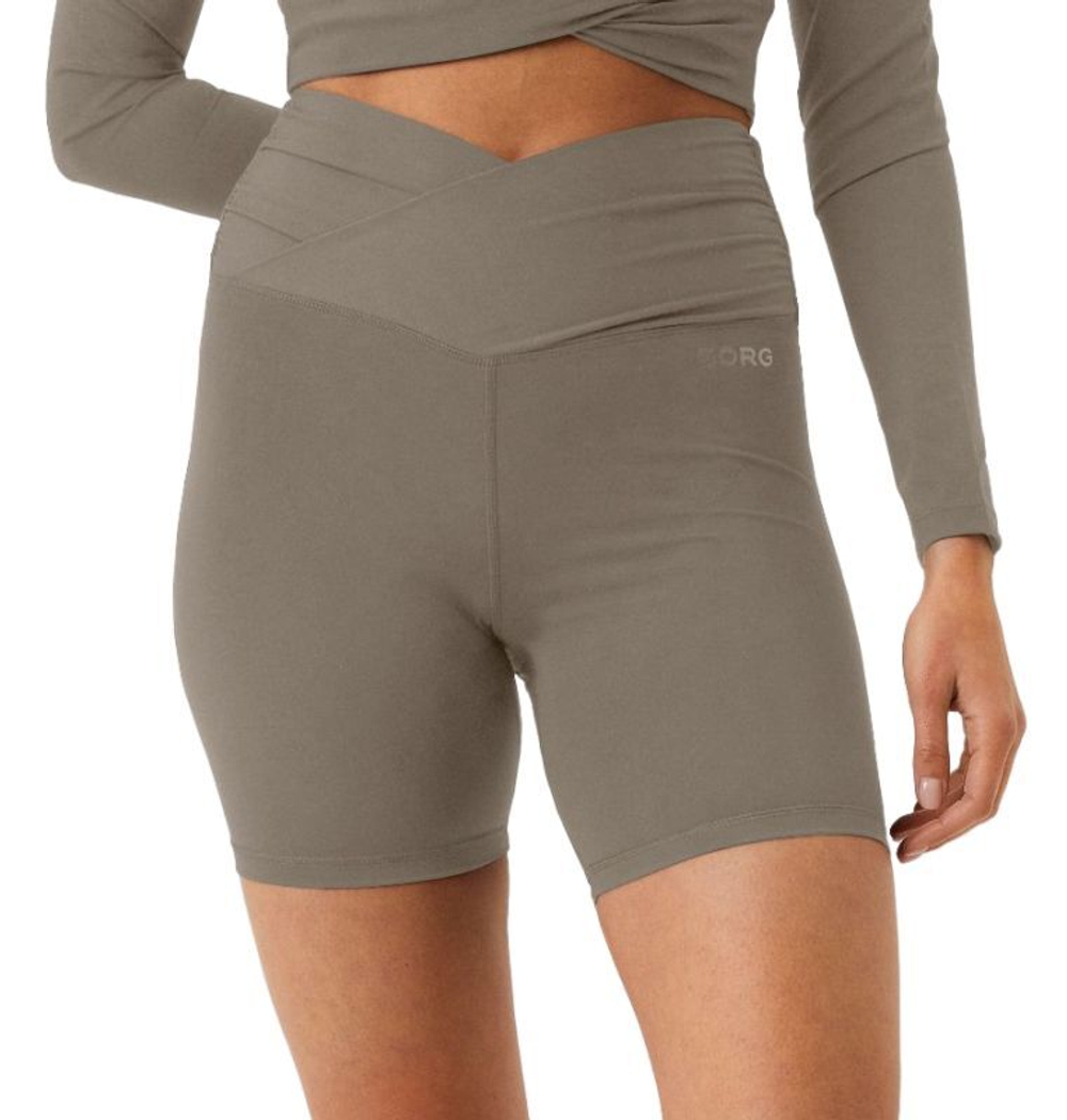 Женские теннисные шорты Bjorn Borg Cross Shorts - fallen rock