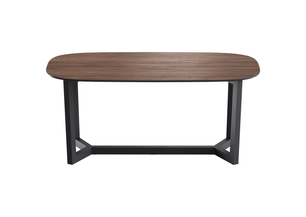 Стол обеденный Cross 2 180*90 см (орех, черный)