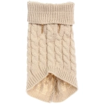 Кофта - свитер для мелких пород собак и кошек «BRO Style», косички, цвет ореховый, р L