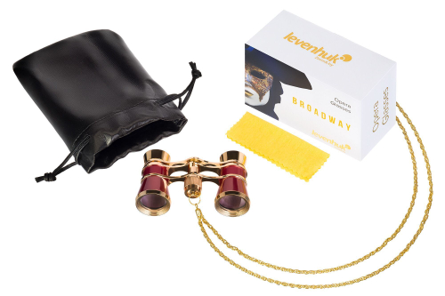 Театральный бинокль Levenhuk Broadway 325B, красный