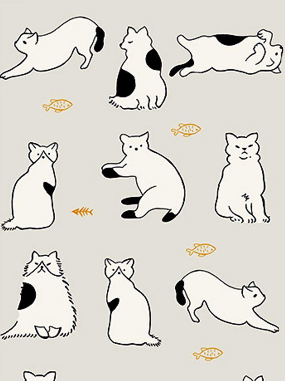 Пододеяльник перкаль Сказка "Кошки" 1,5-спальный на молнии 145x215 см