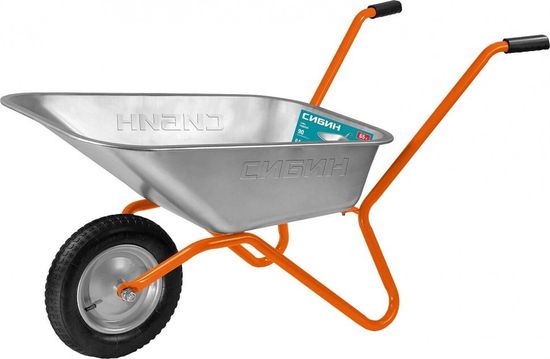 Тачка садовая СИБИН СТ-11 одноколесная (65 л, 90 кг)