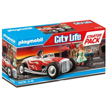 Playmobil - City Life Горячий Родстер + 2 фигурки 71078