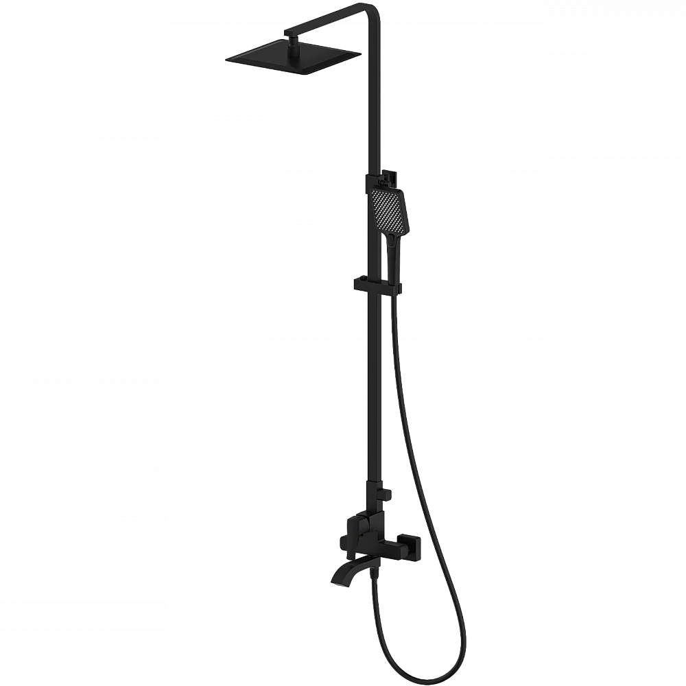 Душевая система WONZON & WOGHAND FLEX WW-88047072-MB черный матовый