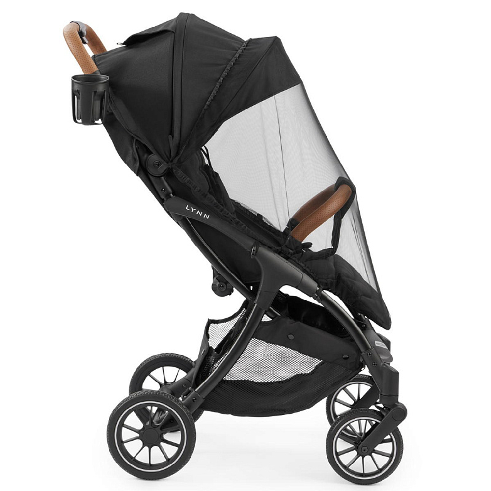 Детская прогулочная коляска Happy Baby Lynn black & flora