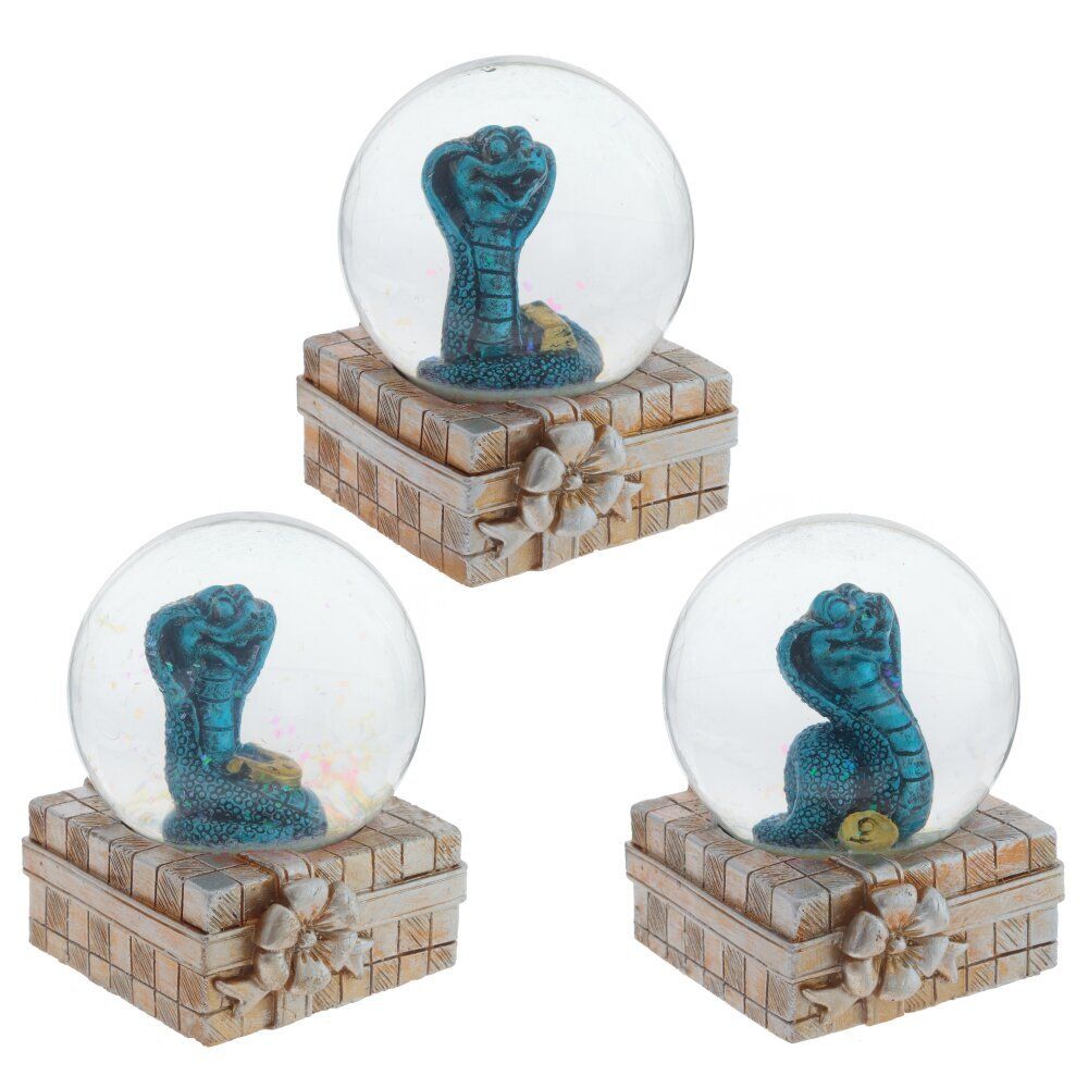 GAEM Фигурка декоративная в стекл шаре "Змея", D 6 см, L6 W6,5 H8 см, 3в.