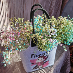 Композиция в фетровой сумочке "Романтичная"