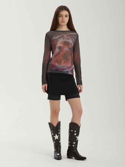 Юбка-шорты Button Slit