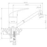 Смеситель Rossinka Y40-22 для раковины