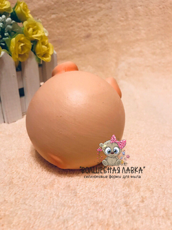 Силиконовая форма Поросенок кругляш