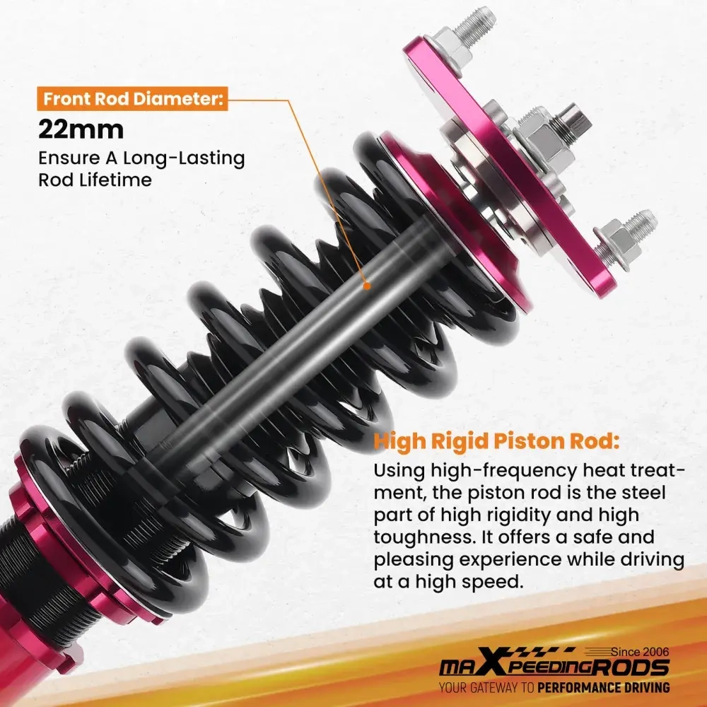 Комплект для автомобиля Honda Civic 2001 2002 2003 2004 2005 Adjustbale Height Shock Strut Red Coilovers lowering kit
