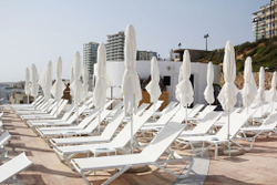 Шезлонг-лежак металлический Wave