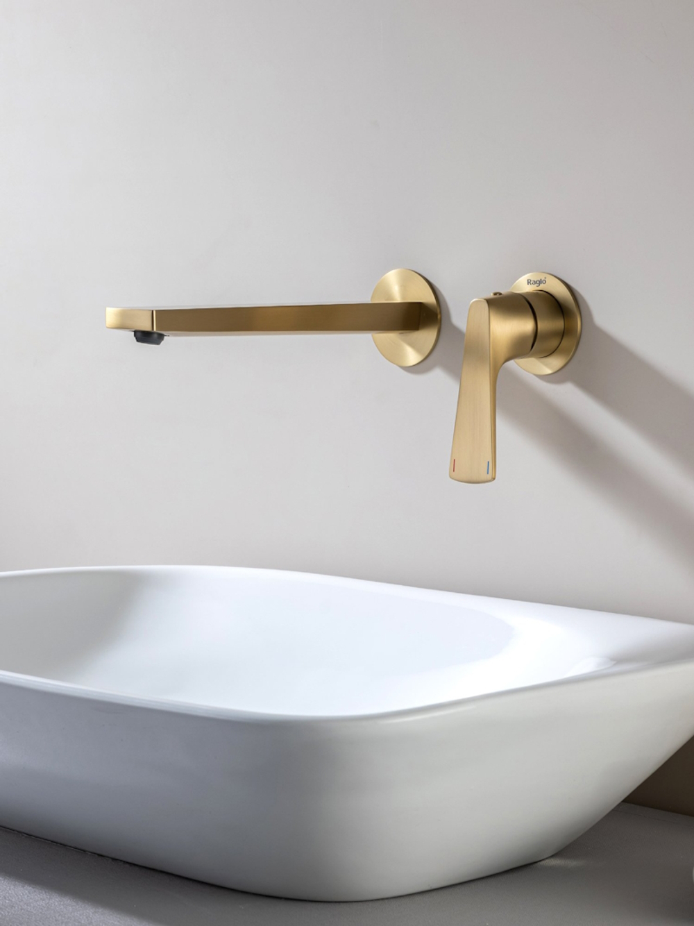 Смеситель для раковины встраиваемый Raglo R07.11.03, золотой сатин