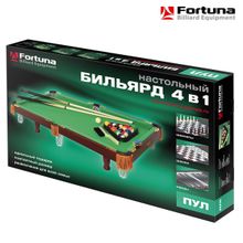 Бильярдный стол Fortuna Пул 3фт 4 в 1 с комплектом аксессуаров
