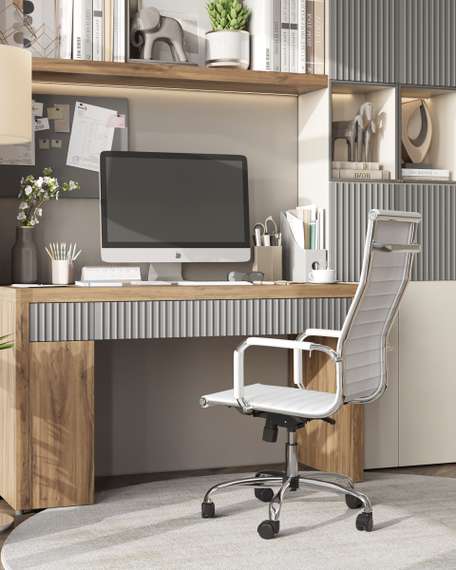 Кресло руководителя TopChairs City белое