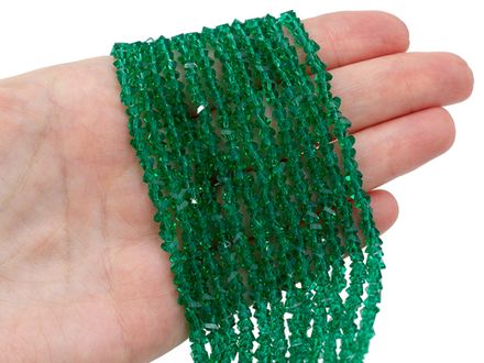 Нить бусин для украшений 4мм (ювелирное стекло)