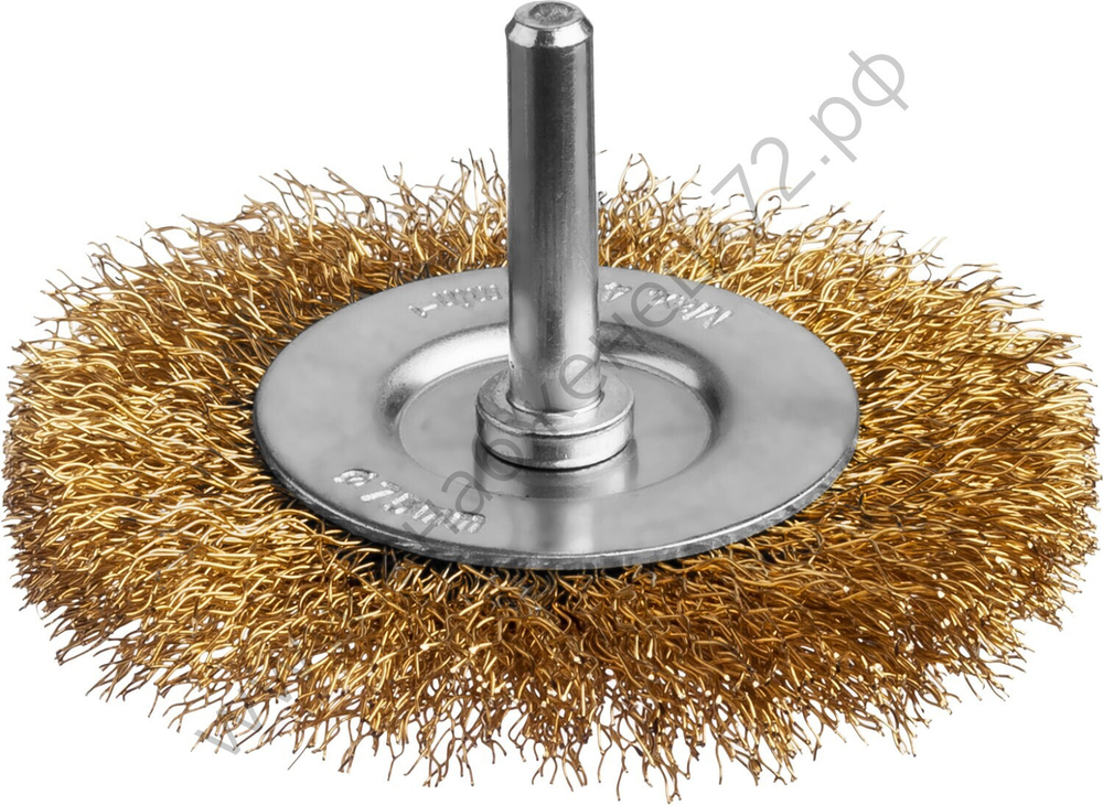 MIRAX 75 мм, витая латунированная стальная проволока, 0.3 мм, Щетка дисковая (35145-075)