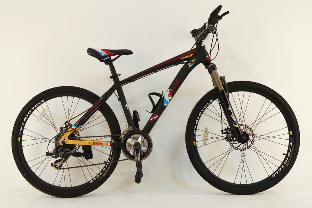 Велосипед 26" Т7 (NBA) 24скор (алюминиевая рама, гидравлический тормоз) Черный (T7-5)