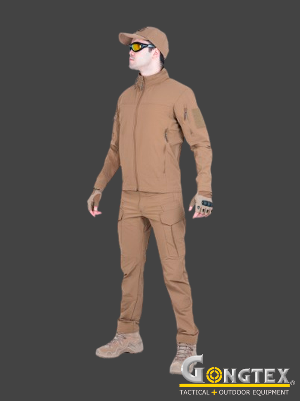 Костюм SoftShell Gongtex Outdoor Tactical Suit (без флиса). Койот