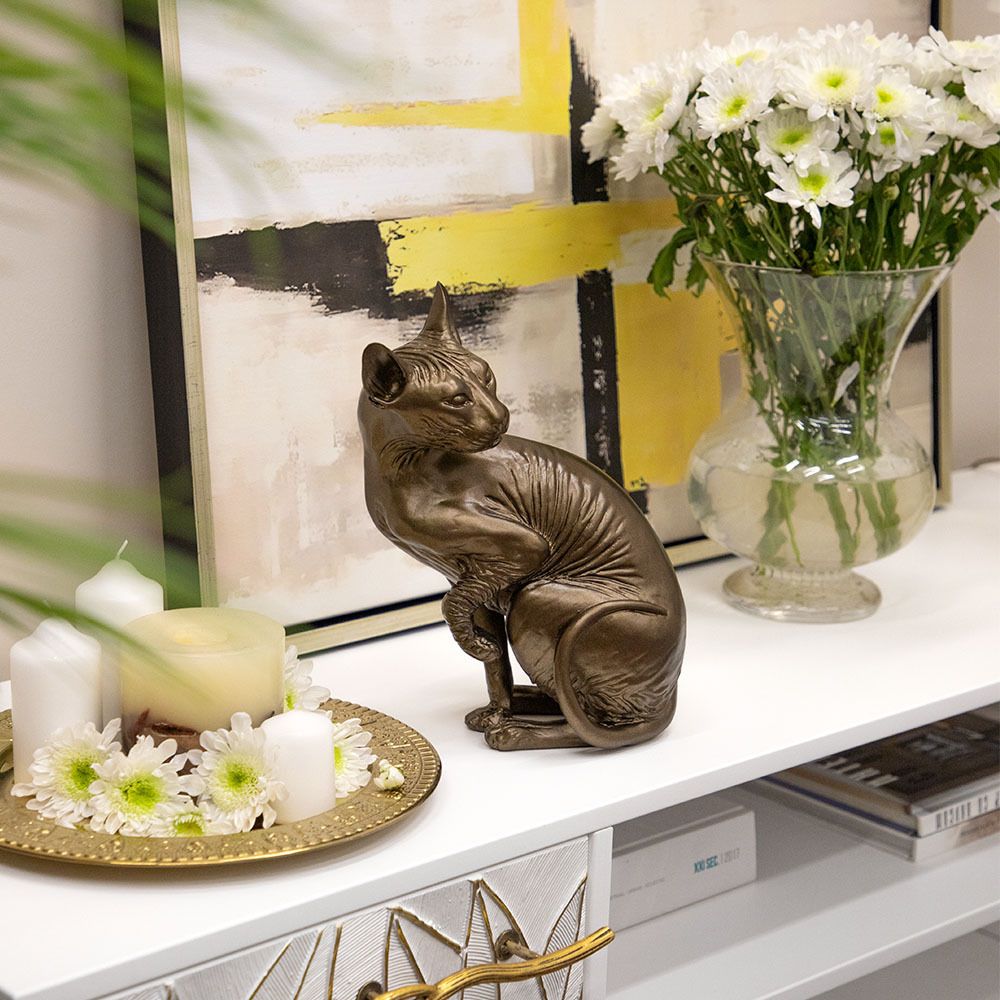 Статуэтка Кошка Преданная Фрейя Бронза