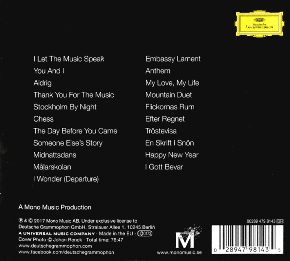 Benny Andersson / Piano (CD)