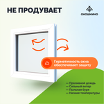 Пластиковое окно пвх, одностворчатое, глухое.