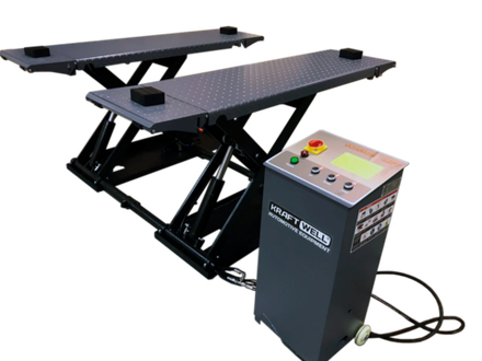 KraftWell KRW3TN Подъёмник ножничный г/п 3 т.  шиномонтажный мобильный