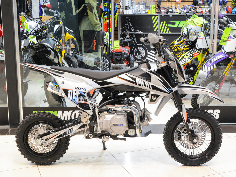 Питбайк Regulmoto PILOT 110EA 12/10 Серый/черный