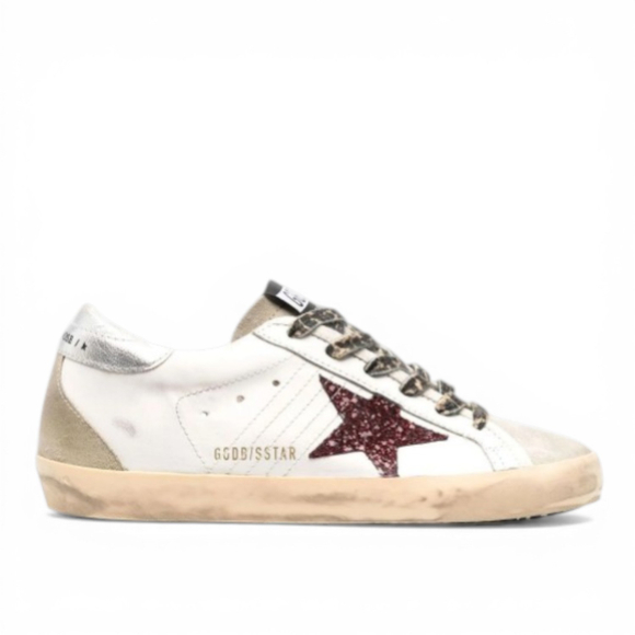 Кеды Golden Goose White Super-Star Leather Sneakers