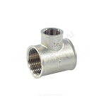 Тройник латунь никель переходной Ду 20х15х20 (3/4"х1/2"х3/4") ВР/ВР SantechSystems
