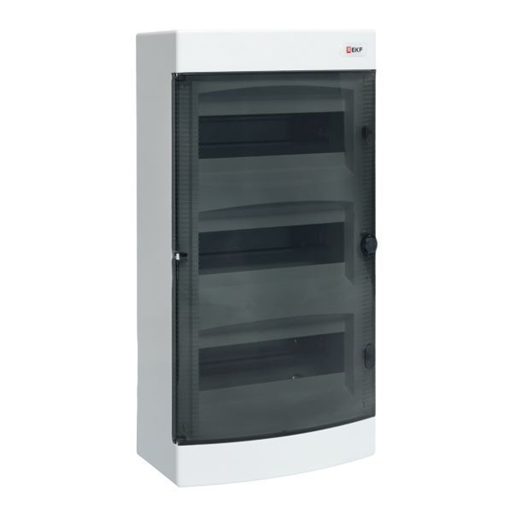 Щит распределительный навесной Unix 3х12мод. IP41 прозр. дверь PROxima EKF ux-3x12-n