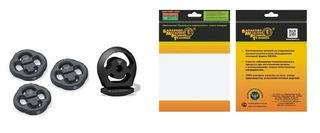 Крепление глушителя 2110-1203073 БМРТ (кт08-1203073-3шт+21213-12030731-1шт) (рем 2110.3073ЛВ)#13073