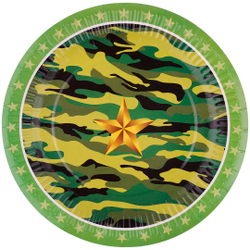 Тарелки Звездный Камуфляж, 6 шт (9''/23 см)