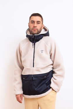 Анорак ЗАПОРОЖЕЦ Sherpa FW23 (Beige/Navy)