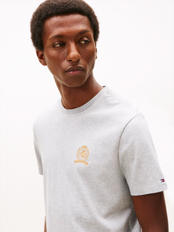 Футболка Tommy Hilfiger Embroidered Crest Logo Grey Heather