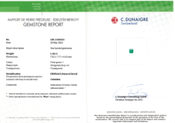 Изумруд, Октагон, 3 шт / 4,27 карат, Колумбия