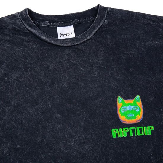 Футболка RIPNDIP Thermal Nermal Tee (Black Vintage Wash)
