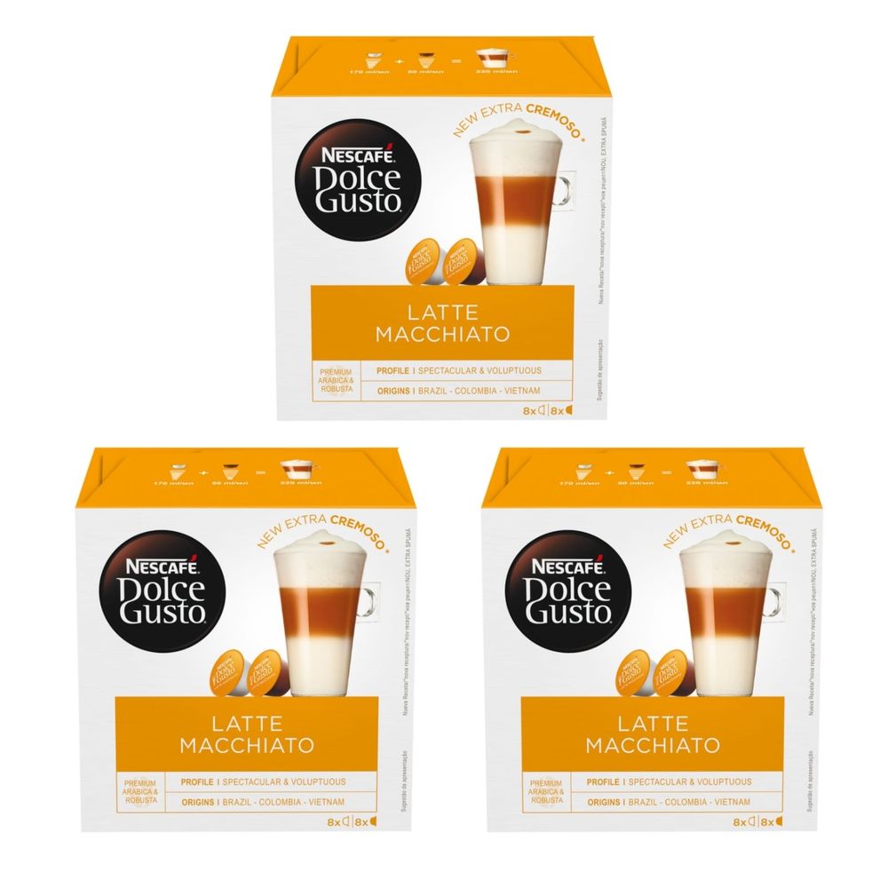 Кофе в капсулах Nescafe Dolce Gusto Latte Macchiato 16 шт x 3